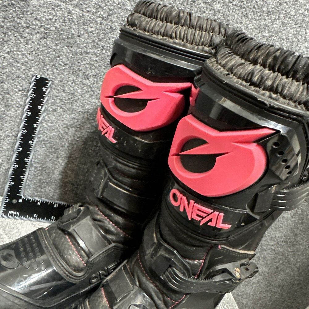 O'Neal Women's Rider MX Motocross Dirt Bike Boots Black/Pink size 7 us eu 37 - Picture 3 of 13